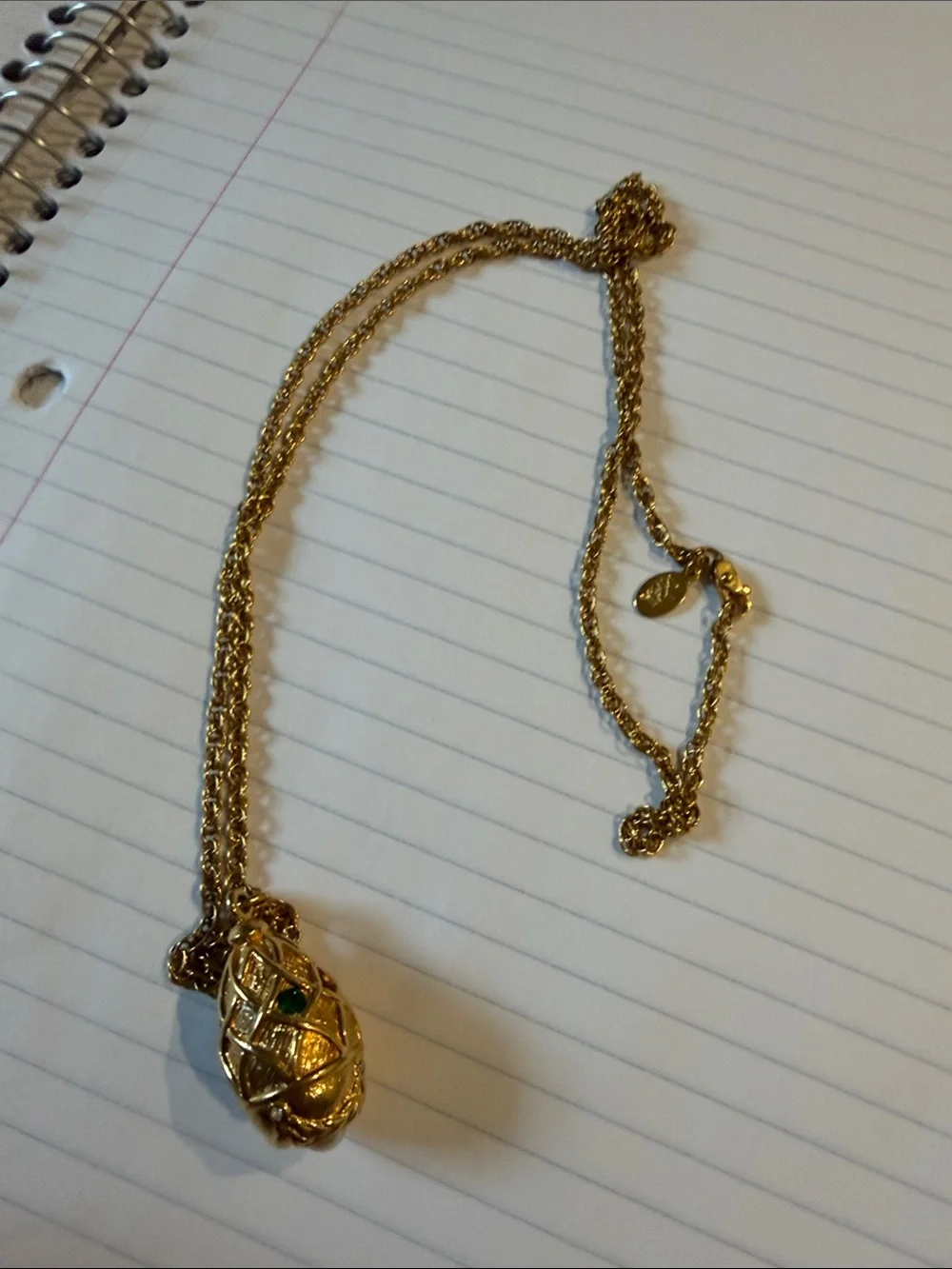 Joan rivers 15 inch Gold Pendant Necklace with Green Accent - Women Jewelry